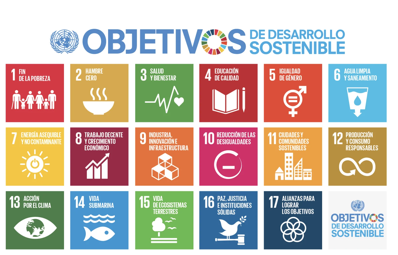Objetivos de Desarrollo Sostenible. ONU.
