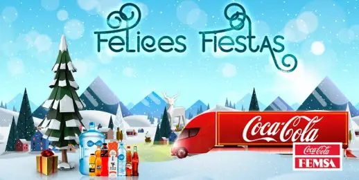 En Coca-Cola FEMSA te deseamos: ¡Felicidad en estas fiestas!