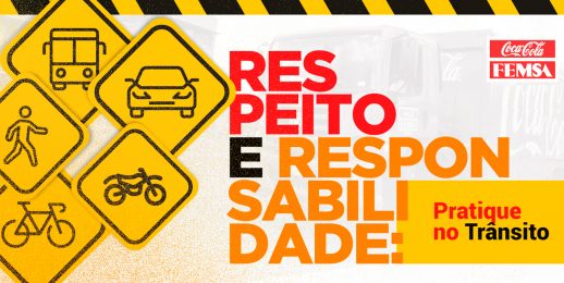 A Coca-Cola Femsa Brasil promove a segurança viária e adere ao programa Empresa Laço Amarelo.
