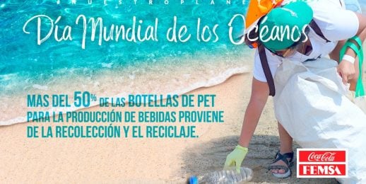 Día Mundial de los Océanos con la gestión adecuada del PET.