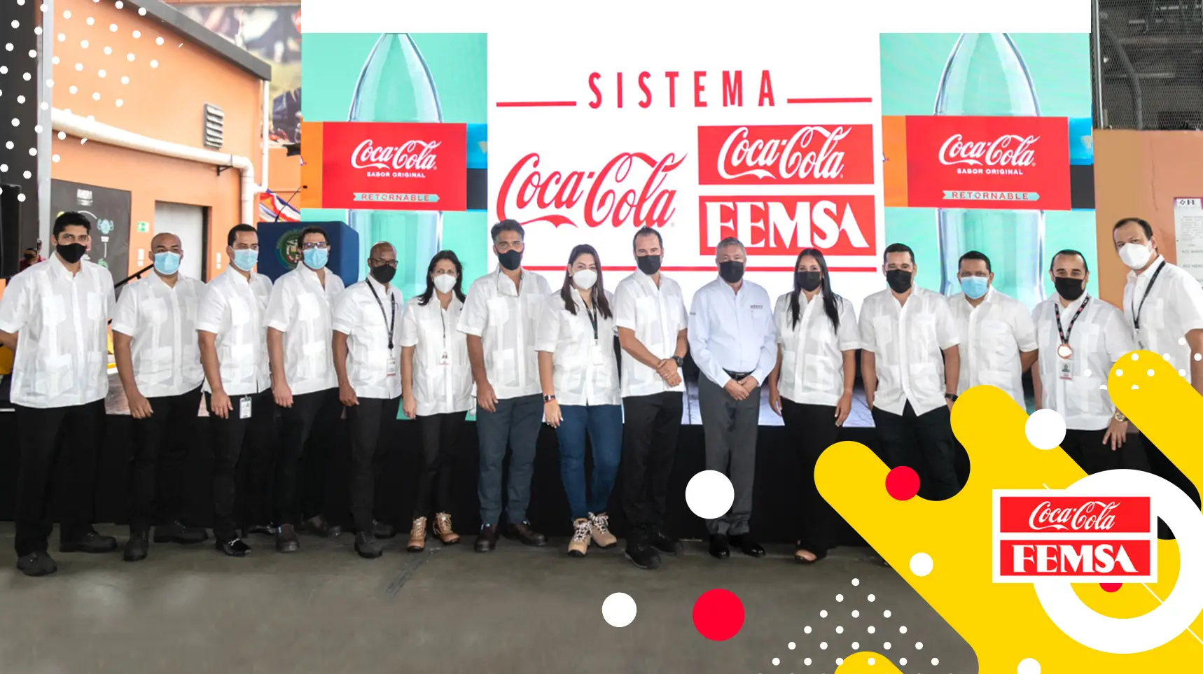 El sistema Coca-Cola inaugura innovadora línea de producción de botella universal de plástico retornable.