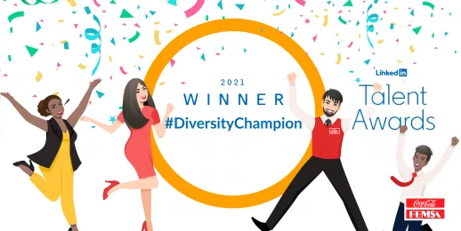 Coca-Cola FEMSA gana los Talent Awards 2021 en la categoría Diversity Champion.
