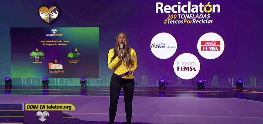 Coca-Cola FEMSA dona 1 millón de pesos al Teletón.