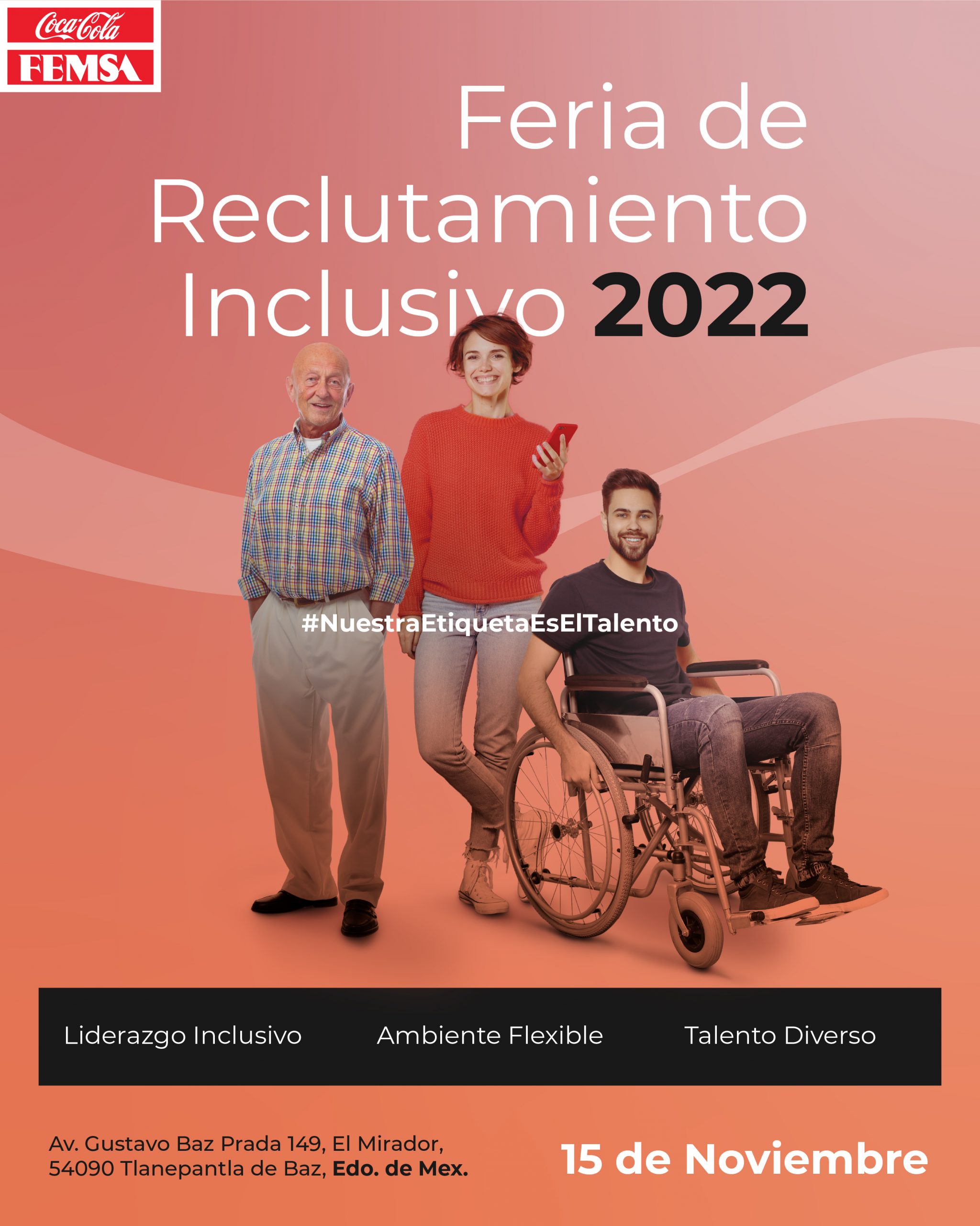 Porque la diversidad nos hace más fuertes, celebramos la Feria del reclutamiento inclusivo 2022